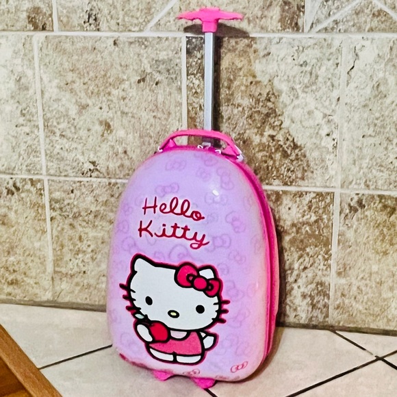 Hello Kitty Accessories Hello Kitty Kids Carry On Rolling Luggage